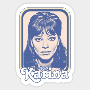 Anna Karina // ORIGINAL Retro Nouvelle Vague Fan Design Sticker